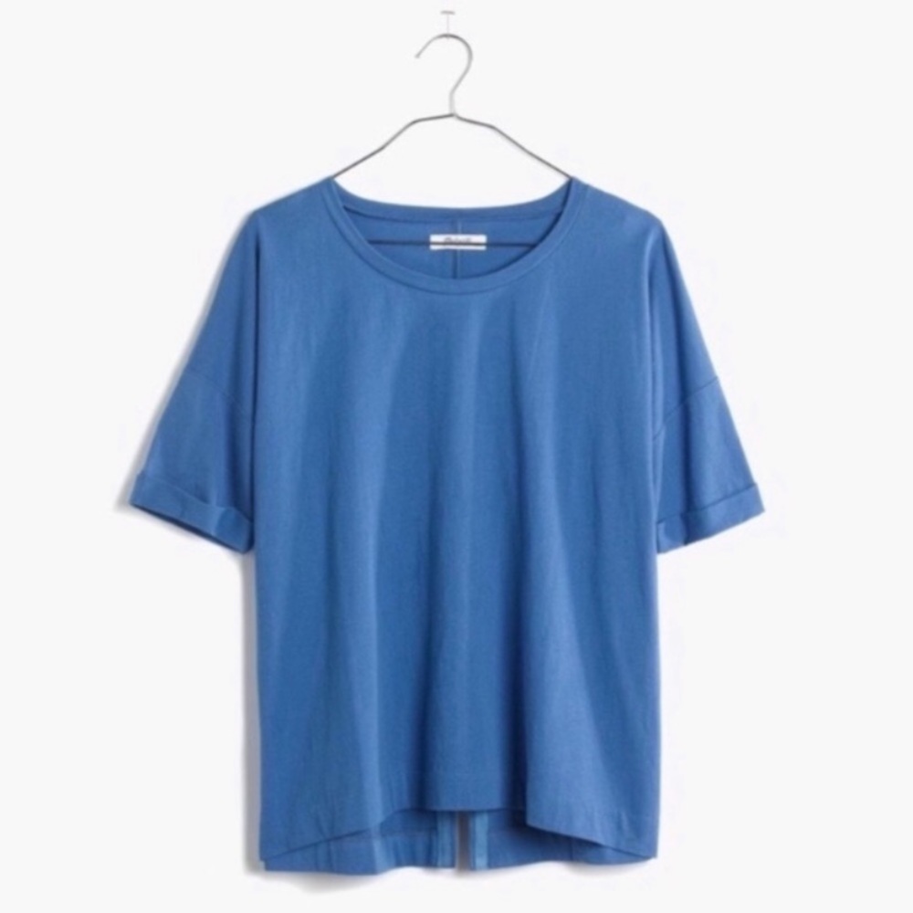 Madewell Breeze Back Tee in Blue